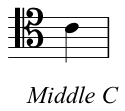 Tenor with middle C